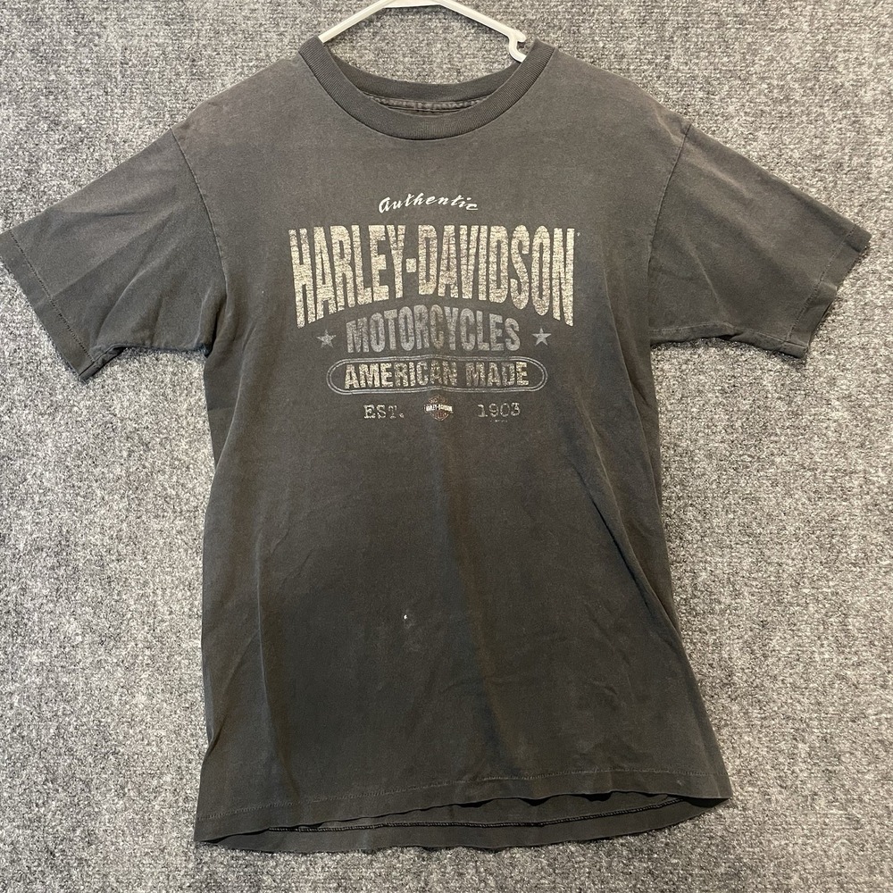 Single Stitch VTG Harley Davidson Motorcycles T-Shirt Medium Faded Made In USA